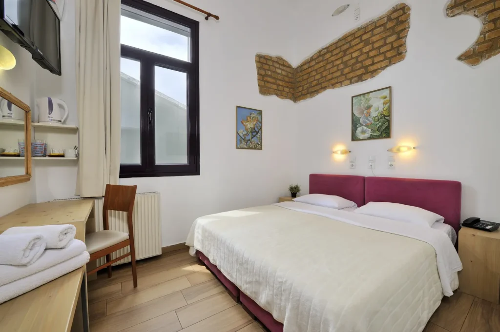 budget room athens double 104 Orion & Dryades Hotel in Athens