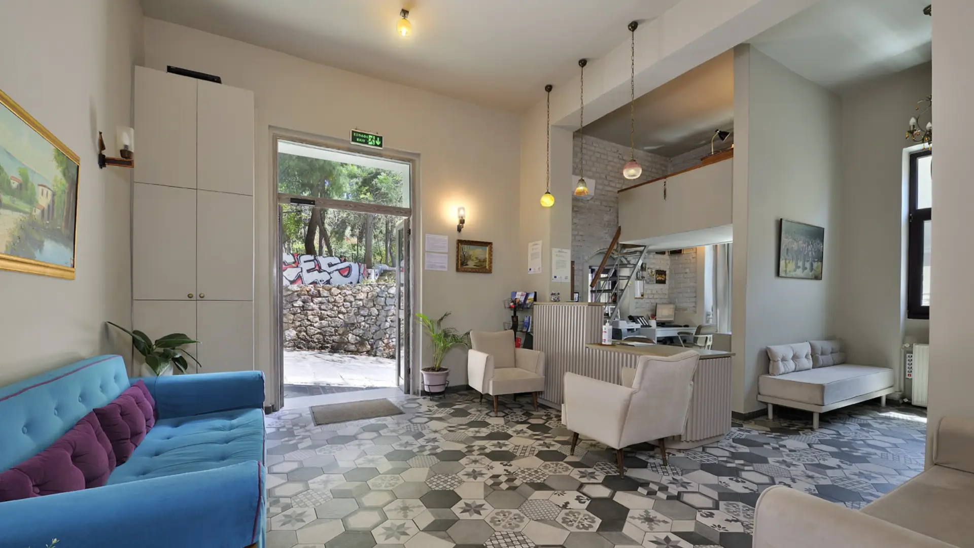 ground floor rooms hotel Orion & Dryades Hotel in Athens
