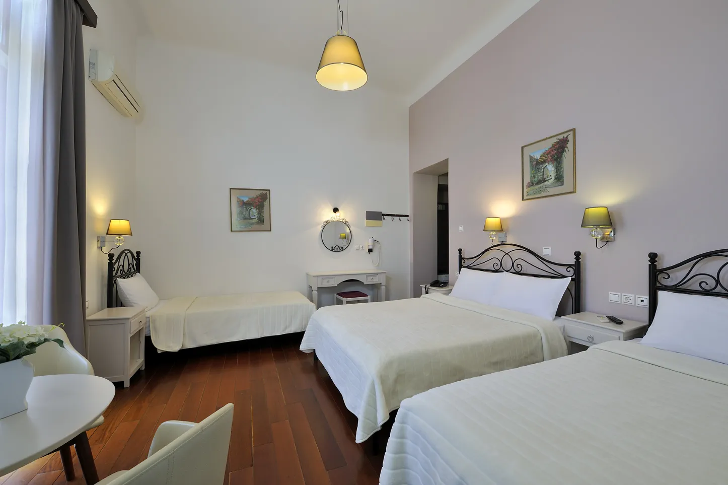 upper floor room family 213 Orion & Dryades Hotel in Athens